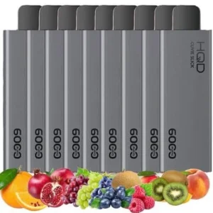 10PCS OF HQD SLICK 6000 PUFFS