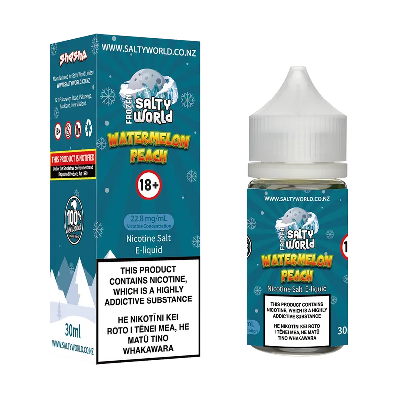 Watermelon Peach Nicotine Salt E-liquid - Image 2