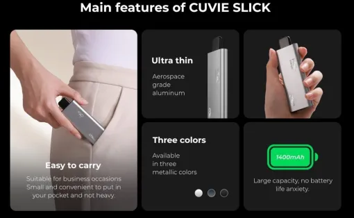 HQD CUVIE SLICK BLACK ICE 6000 PUFFS - Image 2